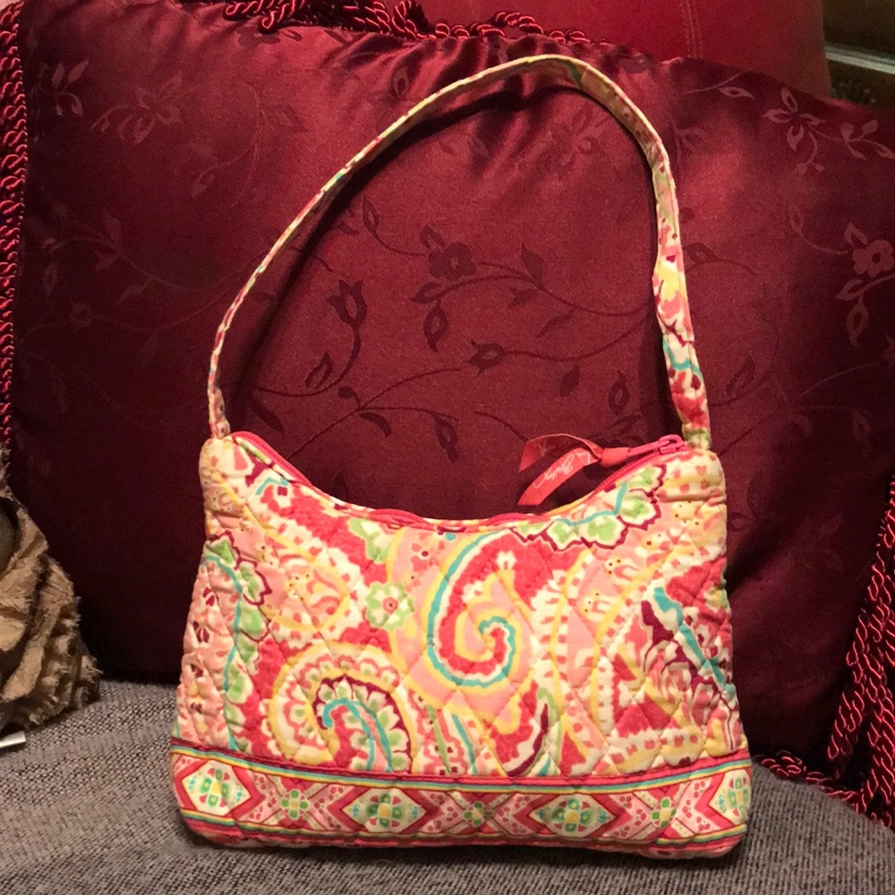 Vera Bradley pink paisley shoulder bag
